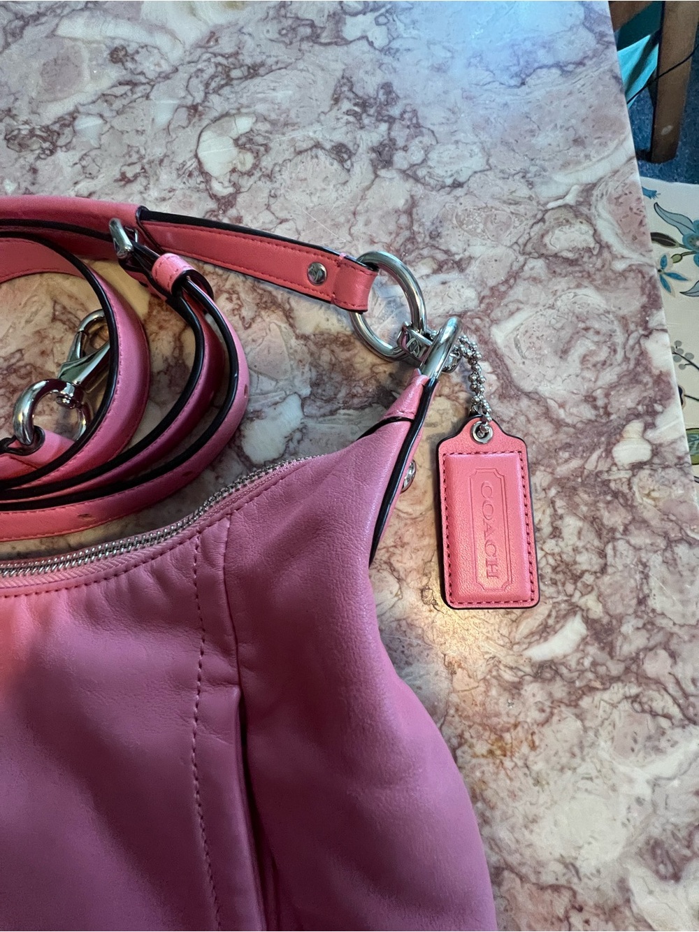 Coach Kristin Rose Crossbody Or Shoulder Bag with Front Flap F 22306 Immaculate - Picture 5 of 10